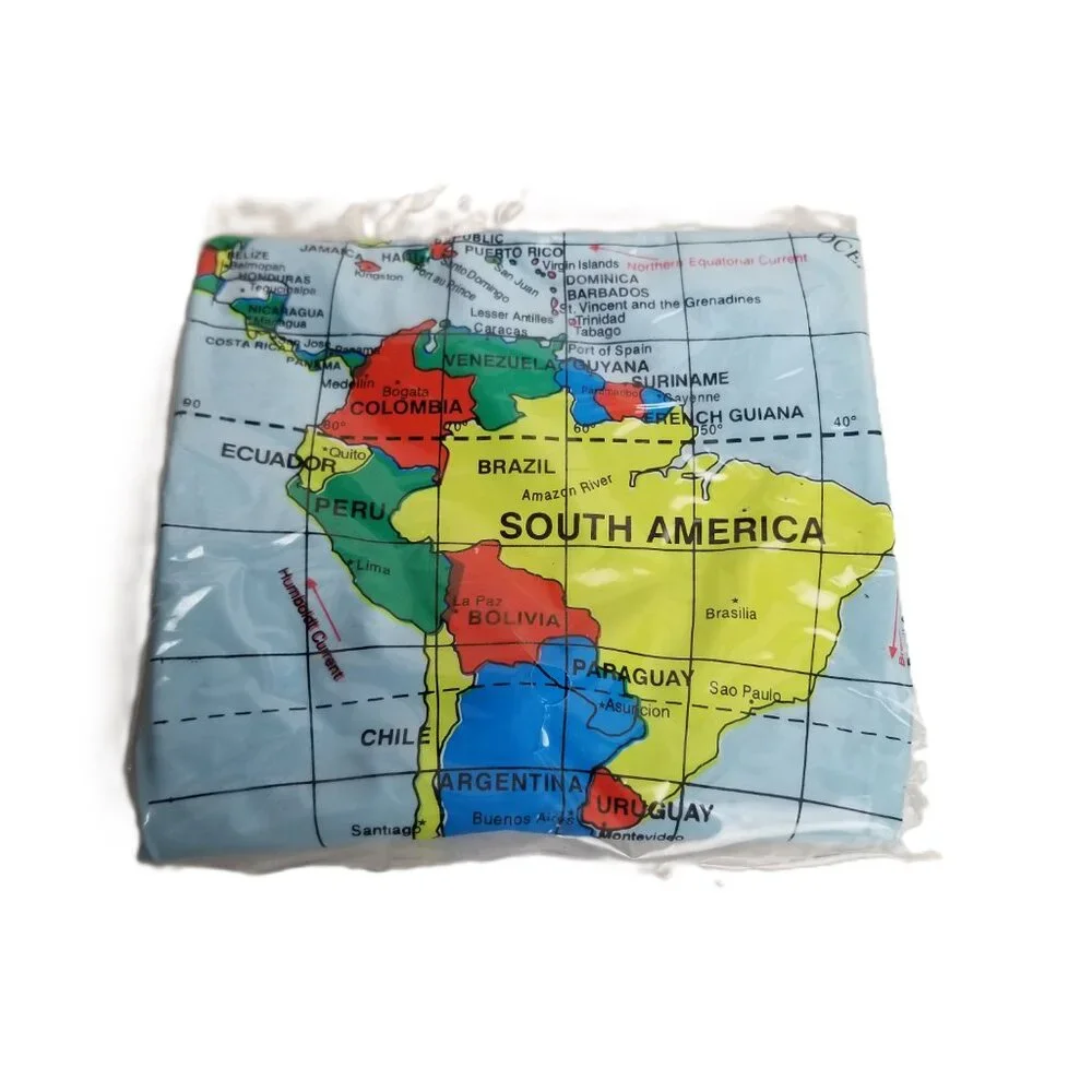 Inflatable World Globe Educational Map Ball NEW Geography Teaching Learning Toy